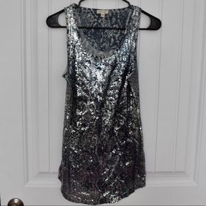 Urban Outfitters SILENCE + NOISE Sequin Tank with Reptile Back